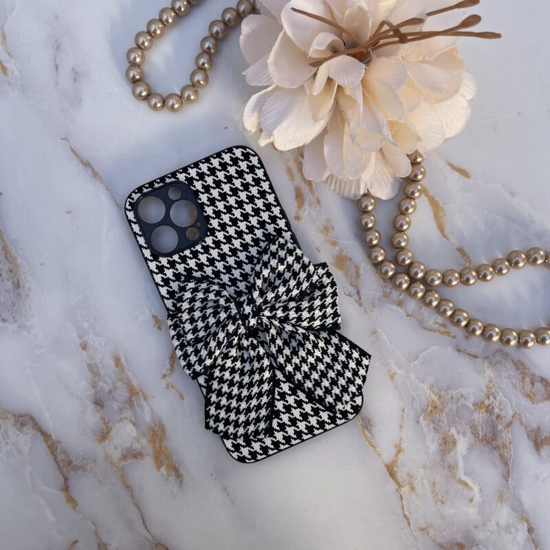 iPhone 12 Pro Max - Check Bow Pattern Case