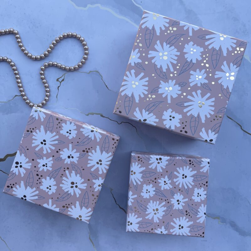 Pink Flower Gift Box - Small