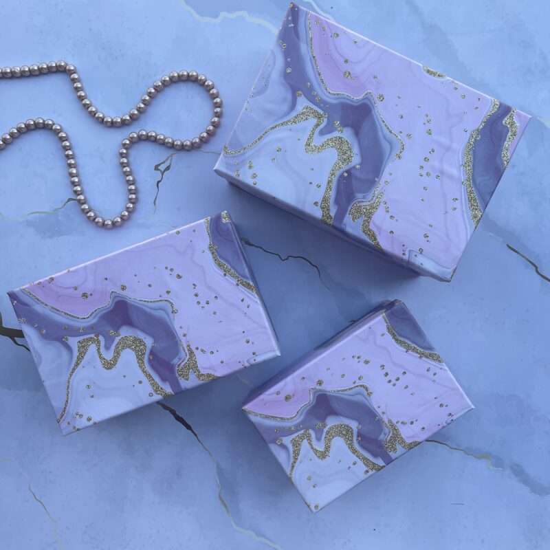 Pink & Purple Marble Gift Box - Small