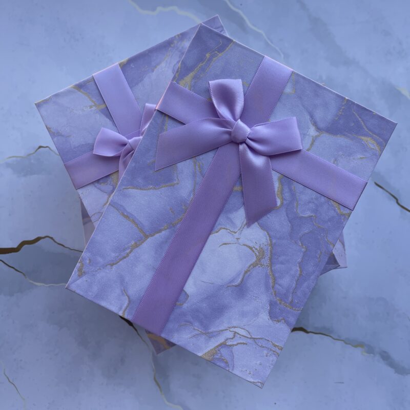 Purple Marble Gift Box - Medium
