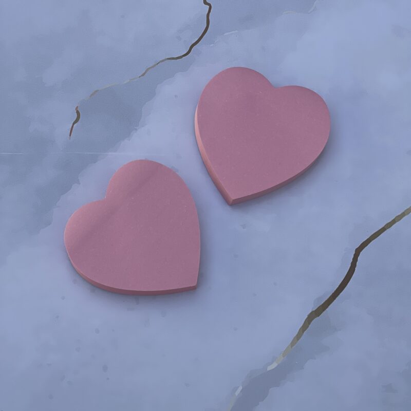 Heart Shaped Sticky Notes