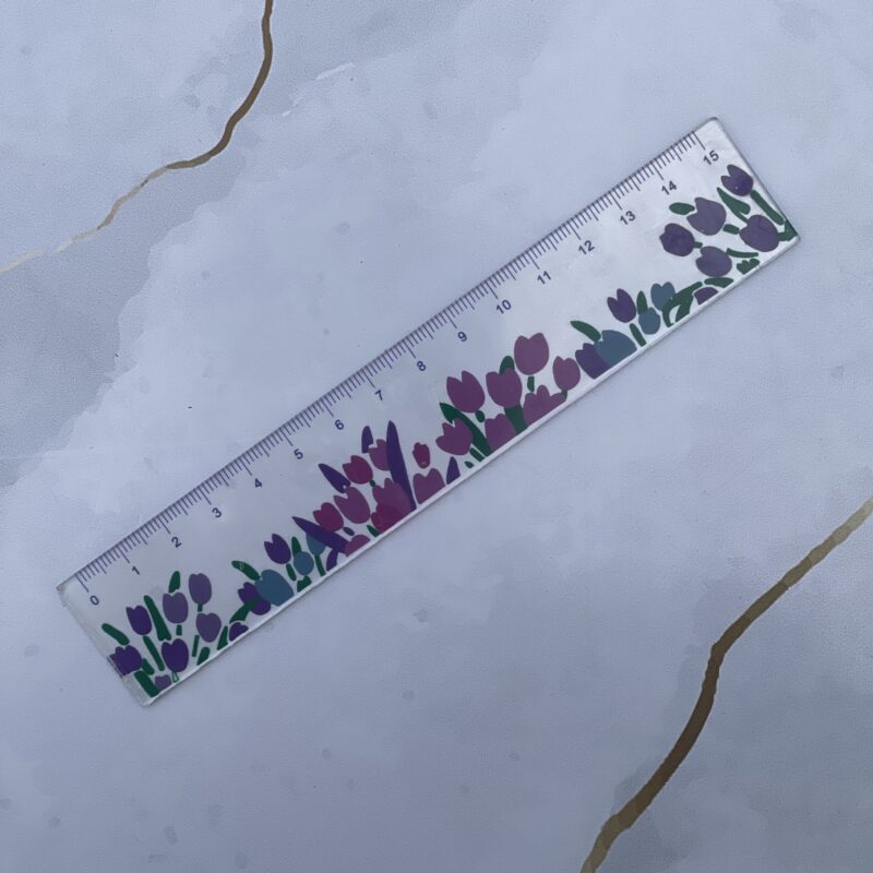 Purple Flower Ruler