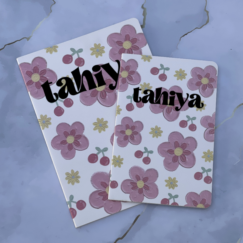 Cherry Flower Notebook Set