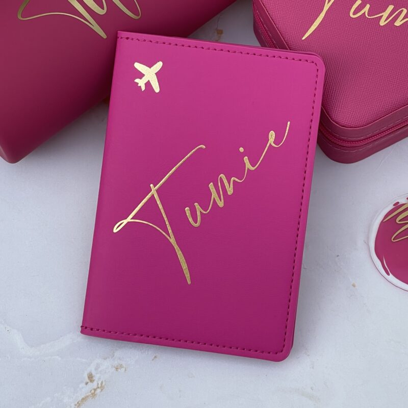 Passport Cover - Barbie Pink