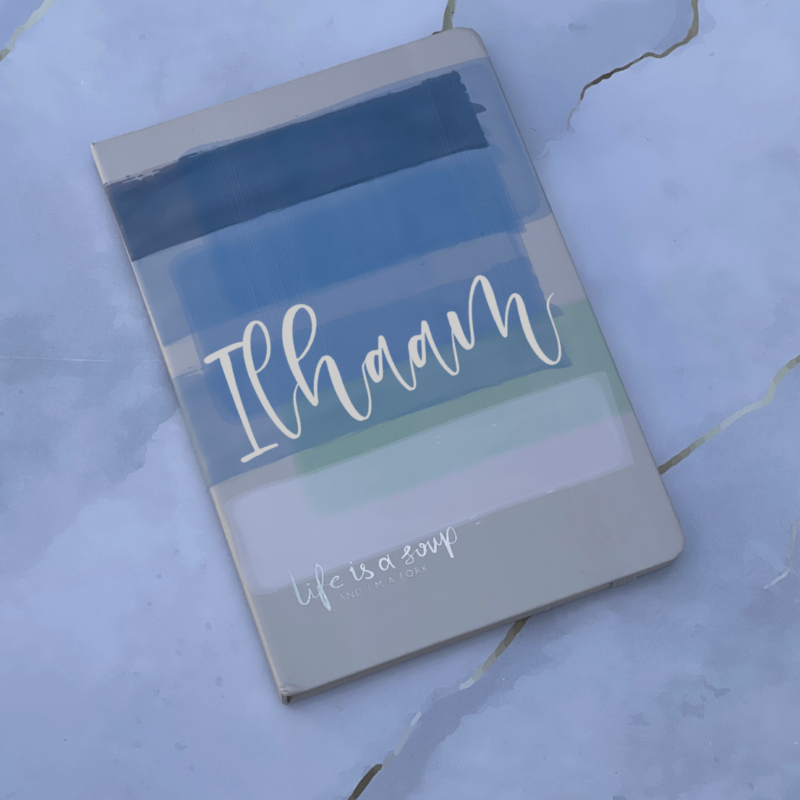 Blue Brushstroke Notebook A5